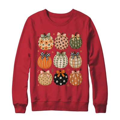 Boho Pumpkin Preppy Fall Cute Coquette Autumn Thanksgiving Shirt & Sweatshirt | teecentury