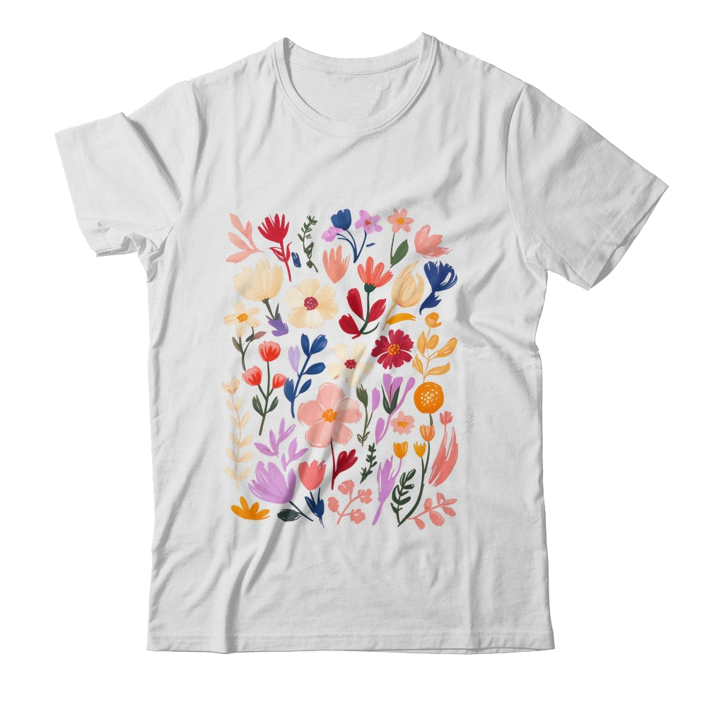 Boho Wildflowers Cottagecore Vintage Floral Botanical Garden Shirt & Tank Top | teecentury