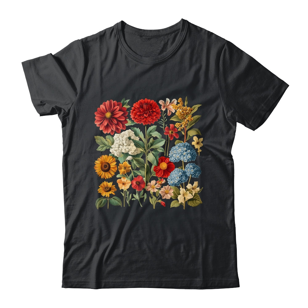 Boho Wildflowers Graphic Cottagecore Plant Vintage Floral Shirt & Tank Top | teecentury