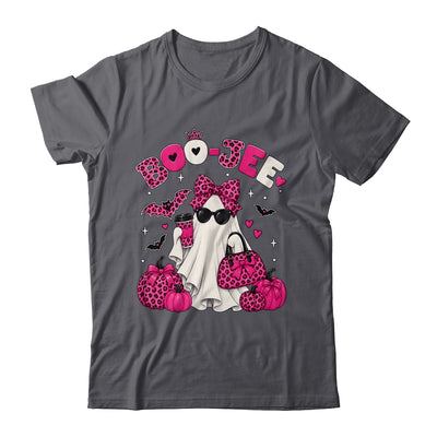Boo-Jee Cute Ghost Halloween Leopard Bow Spooky Season Shirt & Sweatshirt | teecentury