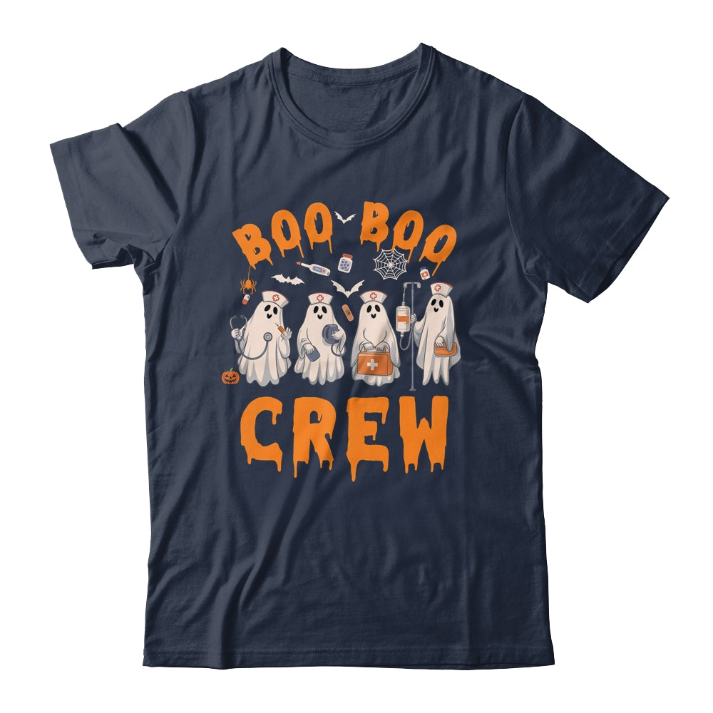 Boo Boo Crew Nurse Ghost Funny Halloween Costume Matching Shirt & Hoodie | teecentury