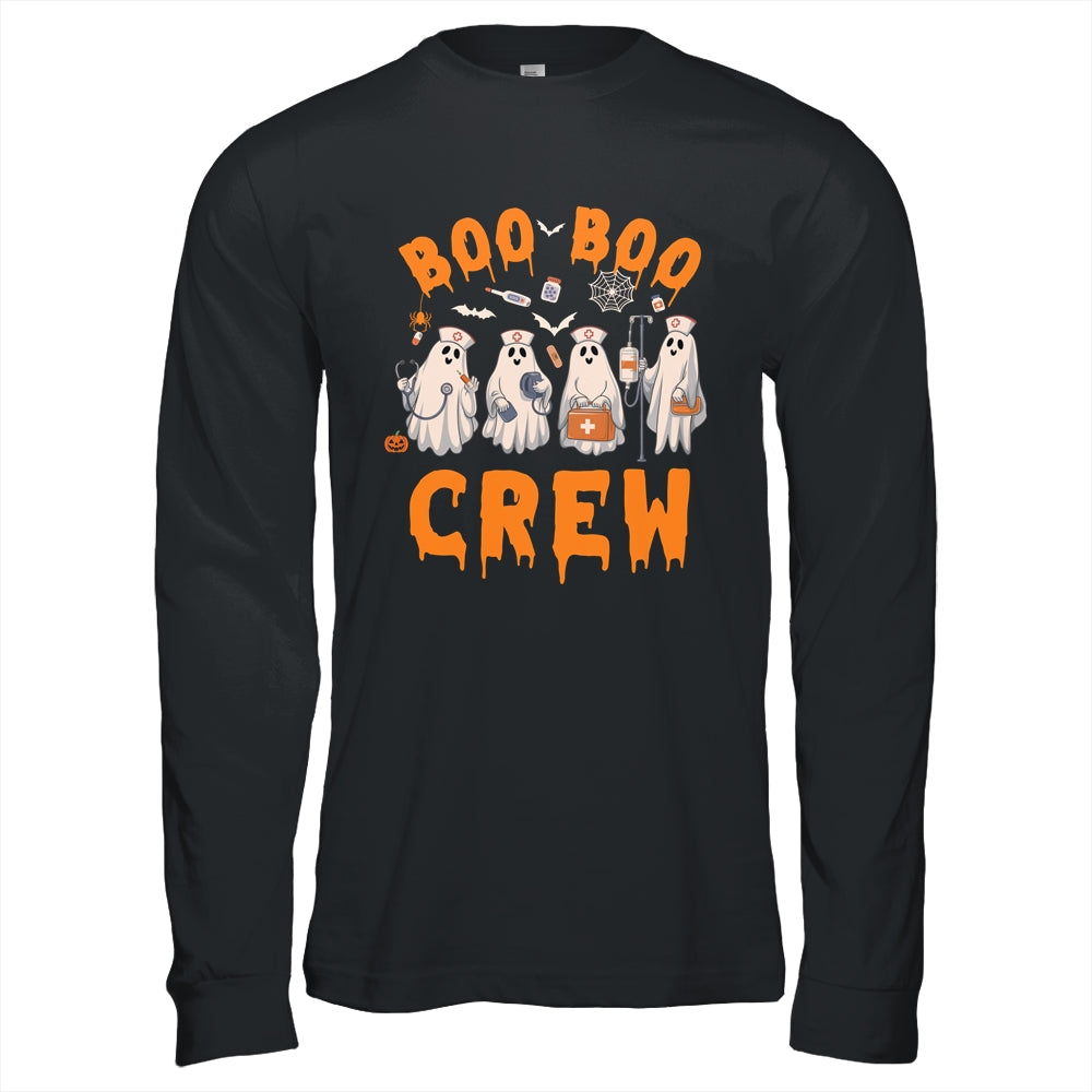 Boo Boo Crew Nurse Ghost Funny Halloween Costume Matching Shirt & Hoodie | teecentury