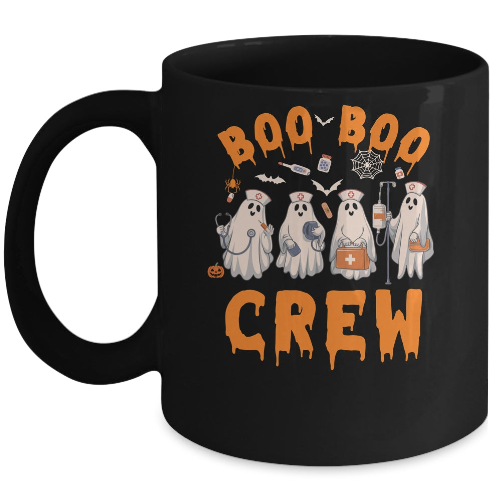 Boo Boo Crew Nurse Ghost Funny Halloween Costume Matching Mug | teecentury