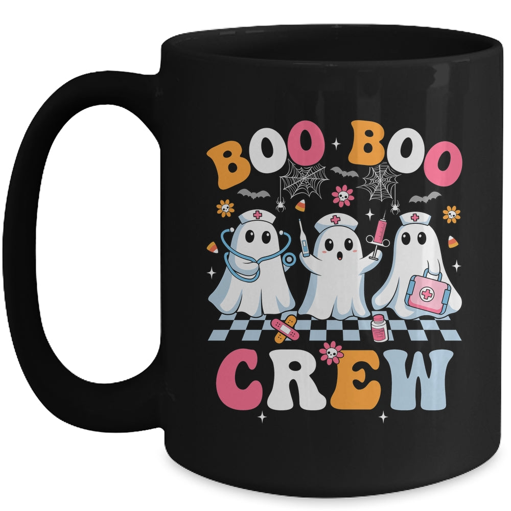 Boo Boo Crew Spooky Nurse Ghost Nursing Halloween Nurse Mug | teecentury