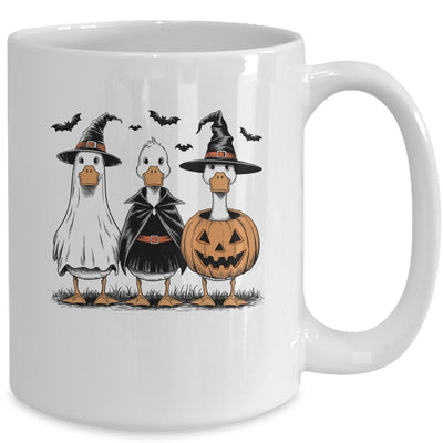 Boo Ghost Goose Halloween Goose Halloween Witch Pumpkin Mug | teecentury