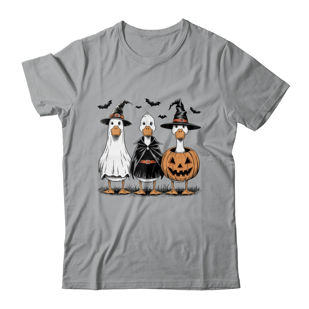 Boo Ghost Goose Halloween Goose Halloween Witch Pumpkin Shirt & Hoodie | teecentury
