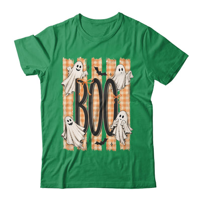 Boo Spooky Striped Halloween Ghost Coquette Halloween Fall Shirt & Hoodie | teecentury