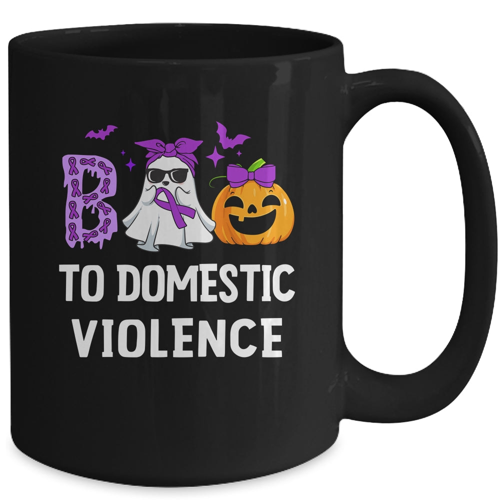Boo To Domestic Violence Domestic Violence Awareness Mug | teecentury