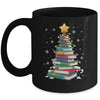 Book Christmas Tree Book Lover Teacher Librarian Men Women Mug | teecentury