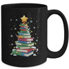 Book Christmas Tree Book Lover Teacher Librarian Men Women Mug | teecentury