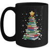 Book Christmas Tree Book Lover Teacher Librarian Men Women Mug | teecentury