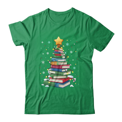 Book Christmas Tree Book Lover Teacher Librarian Men Women Shirt & Sweatshirt | teecentury
