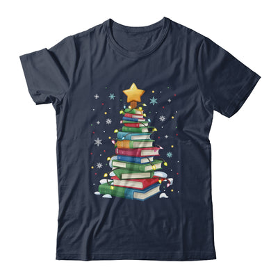 Book Christmas Tree Book Lover Teacher Librarian Men Women Shirt & Sweatshirt | teecentury