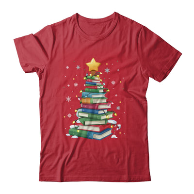 Book Christmas Tree Book Lover Teacher Librarian Men Women Shirt & Sweatshirt | teecentury
