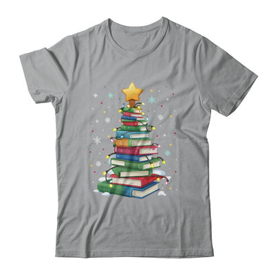 Book Christmas Tree Book Lover Teacher Librarian Men Women Shirt & Sweatshirt | teecentury