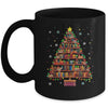 Book Christmas Tree Lights Teacher Librarian Read Lover Xmas Mug | teecentury
