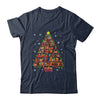Book Christmas Tree Lights Teacher Librarian Read Lover Xmas Shirt & Sweatshirt | teecentury