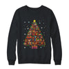 Book Christmas Tree Lights Teacher Librarian Read Lover Xmas Shirt & Sweatshirt | teecentury