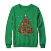 Book Christmas Tree Lights Teacher Librarian Read Lover Xmas Shirt & Sweatshirt | teecentury