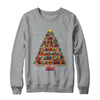 Book Christmas Tree Lights Teacher Librarian Read Lover Xmas Shirt & Sweatshirt | teecentury