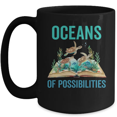 Book Sea Turtle Summer Reading Oceans Of Possibilities Mug | teecentury
