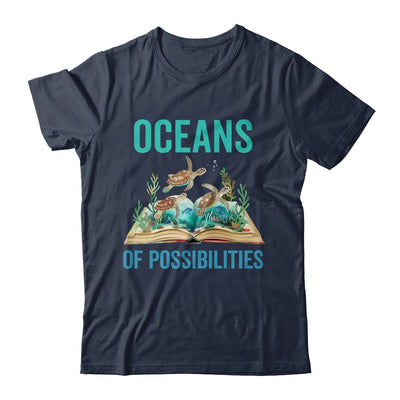 Book Sea Turtle Summer Reading Oceans Of Possibilities Shirt & Tank Top | teecentury
