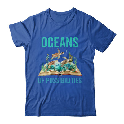 Book Sea Turtle Summer Reading Oceans Of Possibilities Shirt & Tank Top | teecentury