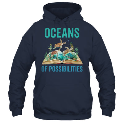 Book Sea Turtle Summer Reading Oceans Of Possibilities Shirt & Tank Top | teecentury
