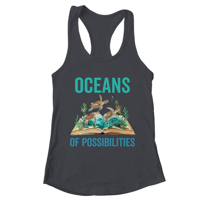 Book Sea Turtle Summer Reading Oceans Of Possibilities Shirt & Tank Top | teecentury