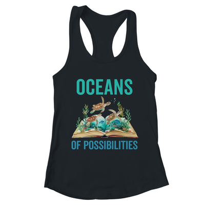 Book Sea Turtle Summer Reading Oceans Of Possibilities Shirt & Tank Top | teecentury