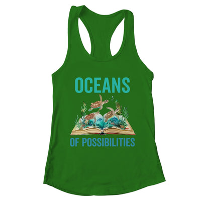 Book Sea Turtle Summer Reading Oceans Of Possibilities Shirt & Tank Top | teecentury