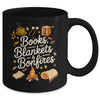Books Blankets And Bonfires Cozy Fall Autumn Book Lover Mug | teecentury