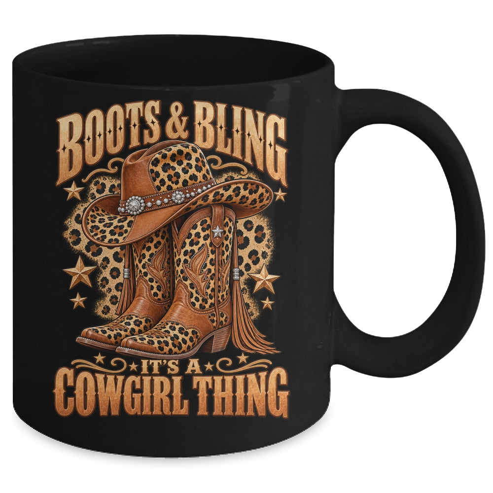 Boots And Bling It's Cowgirl Thing Rodeo Love Country Girls Mug | teecentury