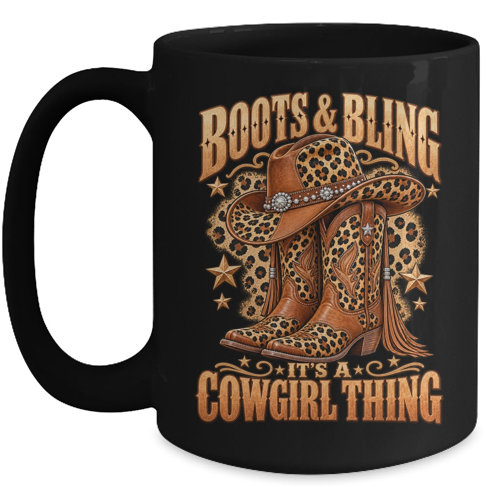 Boots And Bling It's Cowgirl Thing Rodeo Love Country Girls Mug | teecentury