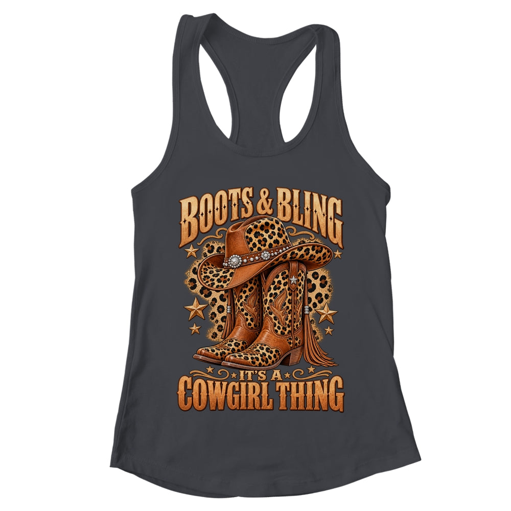 Boots And Bling It's Cowgirl Thing Rodeo Love Country Girls Shirt & Tank Top | teecentury