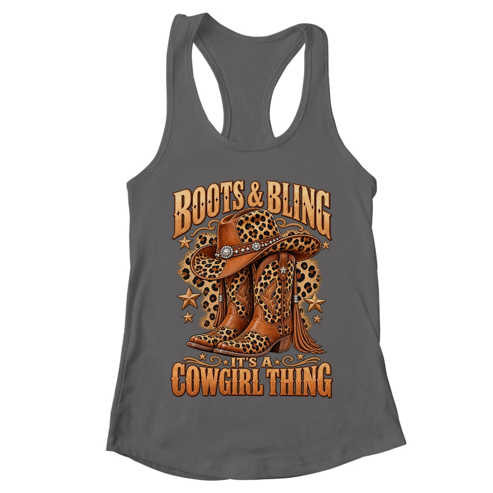 Boots And Bling It's Cowgirl Thing Rodeo Love Country Girls Shirt & Tank Top | teecentury
