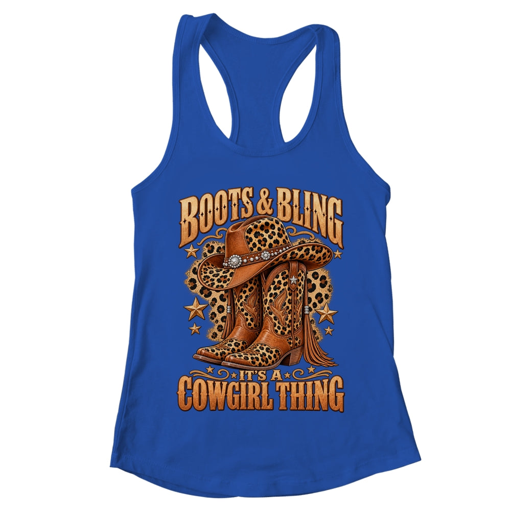 Boots And Bling It's Cowgirl Thing Rodeo Love Country Girls Shirt & Tank Top | teecentury