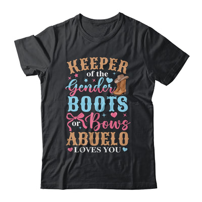 Boots Or Bows Abuelo Loves You Gender Reveal Family Matching Shirt & Hoodie | teecentury