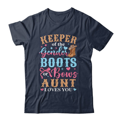 Boots Or Bows Aunt Loves You Gender Reveal Family Matching Shirt & Hoodie | teecentury