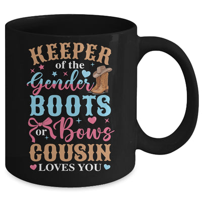 Boots Or Bows Cousin Loves You Gender Reveal Family Matching Mug | teecentury
