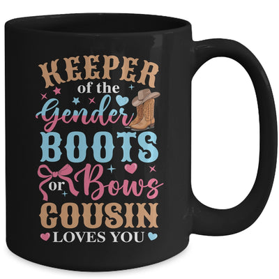 Boots Or Bows Cousin Loves You Gender Reveal Family Matching Mug | teecentury