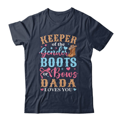 Boots Or Bows Dada Loves You Gender Reveal Family Matching Shirt & Hoodie | teecentury