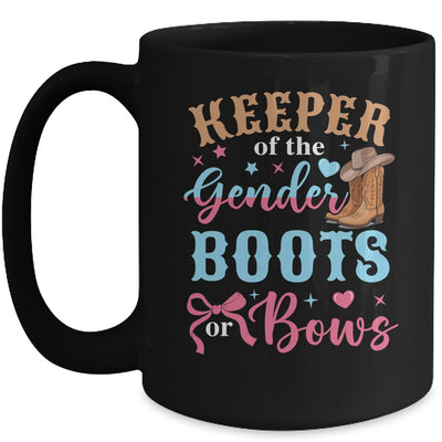Boots Or Bows Gender Keeper Of The Gender Reveal Outfit Mug | teecentury