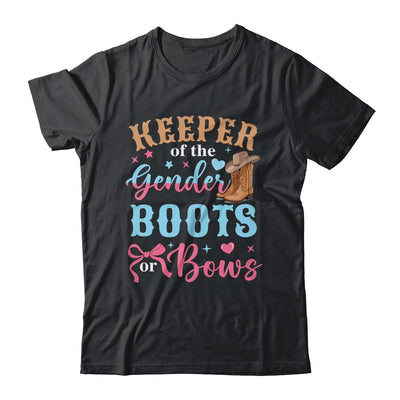 Boots Or Bows Gender Keeper Of The Gender Reveal Outfit Shirt & Hoodie | teecentury