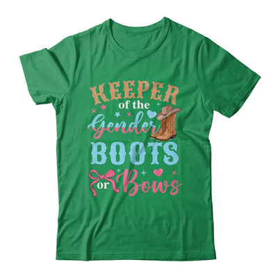 Boots Or Bows Gender Keeper Of The Gender Reveal Outfit Shirt & Hoodie | teecentury