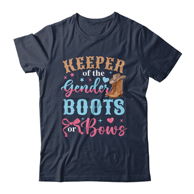 Boots Or Bows Gender Keeper Of The Gender Reveal Outfit Shirt & Hoodie | teecentury