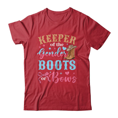 Boots Or Bows Gender Keeper Of The Gender Reveal Outfit Shirt & Hoodie | teecentury