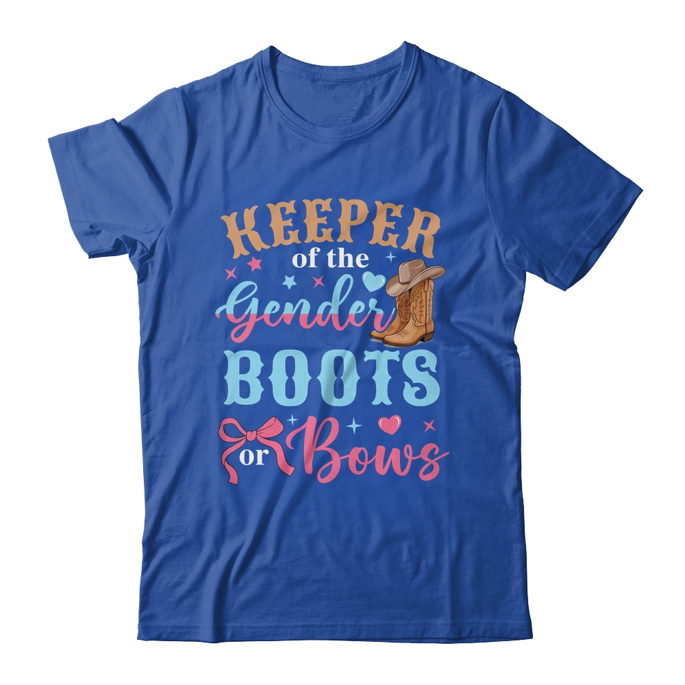 Boots Or Bows Gender Keeper Of The Gender Reveal Outfit Shirt & Hoodie | teecentury