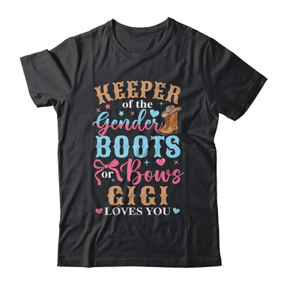 Boots Or Bows Gigi Loves You Gender Reveal Family Matching Shirt & Hoodie | teecentury