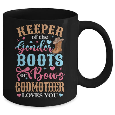 Boots Or Bows Godmother Loves You Gender Reveal Family Matching Mug | teecentury